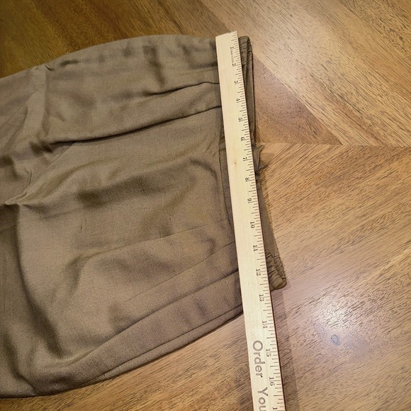 VTG Saville Petites Women's Blazer Skirt Two Piece Suit Set White Brown Size 8P - Picture 12 of 15